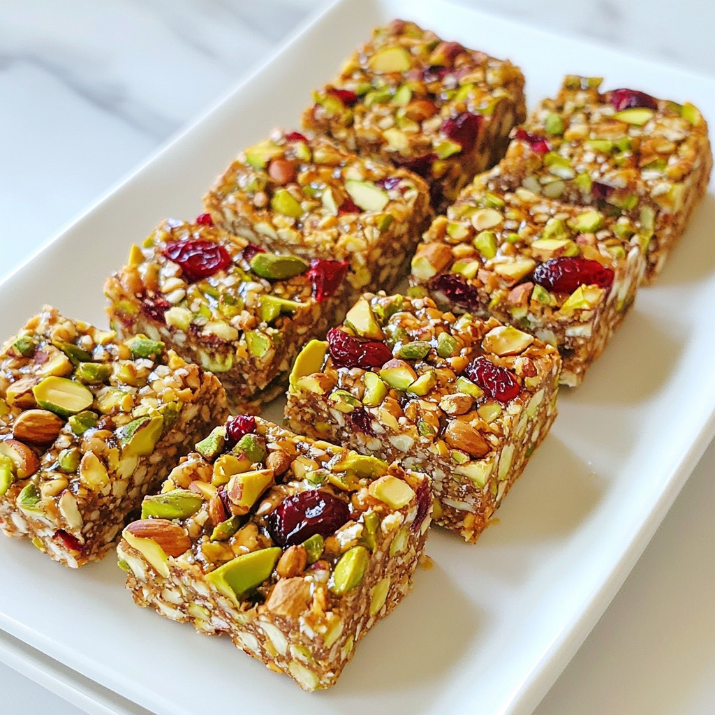 Cranberry Pistachio Energy Bars Simple Nutritious Snack