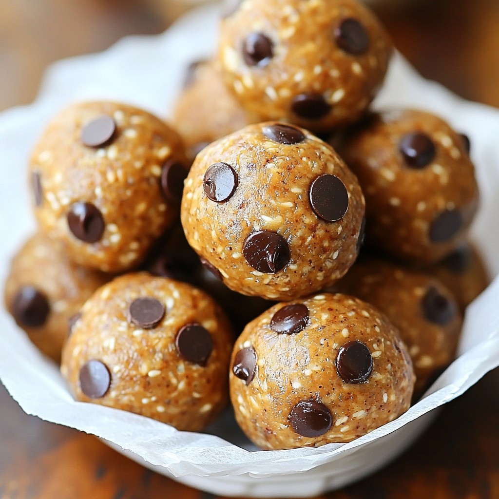 Peanut Butter Chocolate Energy Balls Healthy Snack Recipe