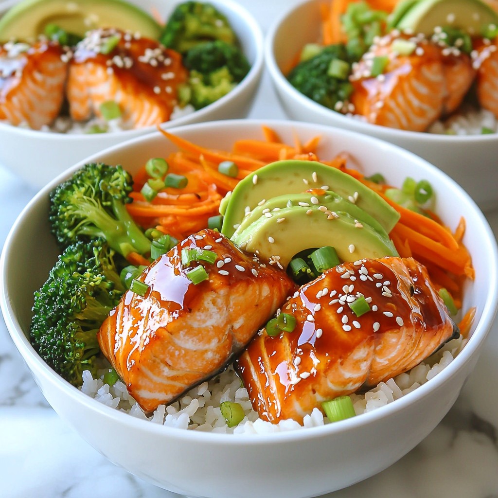 Teriyaki Salmon Rice Bowls Delightful and Easy Meal