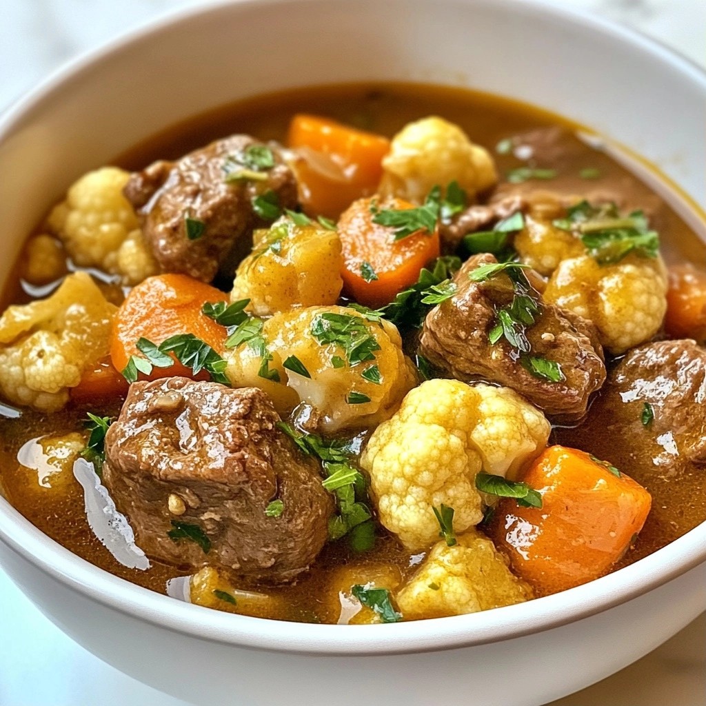 Hearty Keto Garlic Butter Beef Stew Recipe Delight