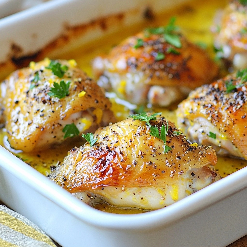Zesty Quick Dinners Lemon Pepper Chicken Thighs Recipe