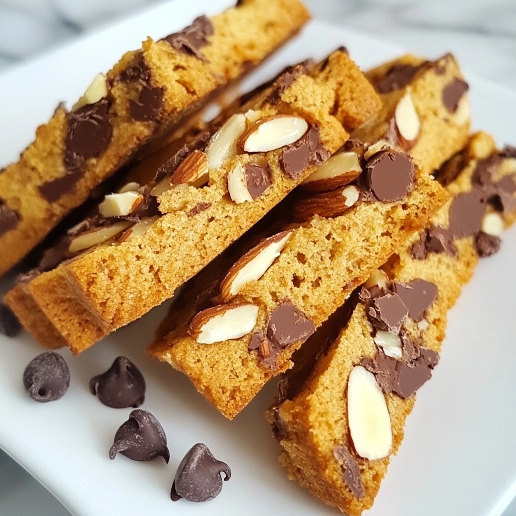 Crunchy Chocolate Chip Biscotti with Almonds Recipe