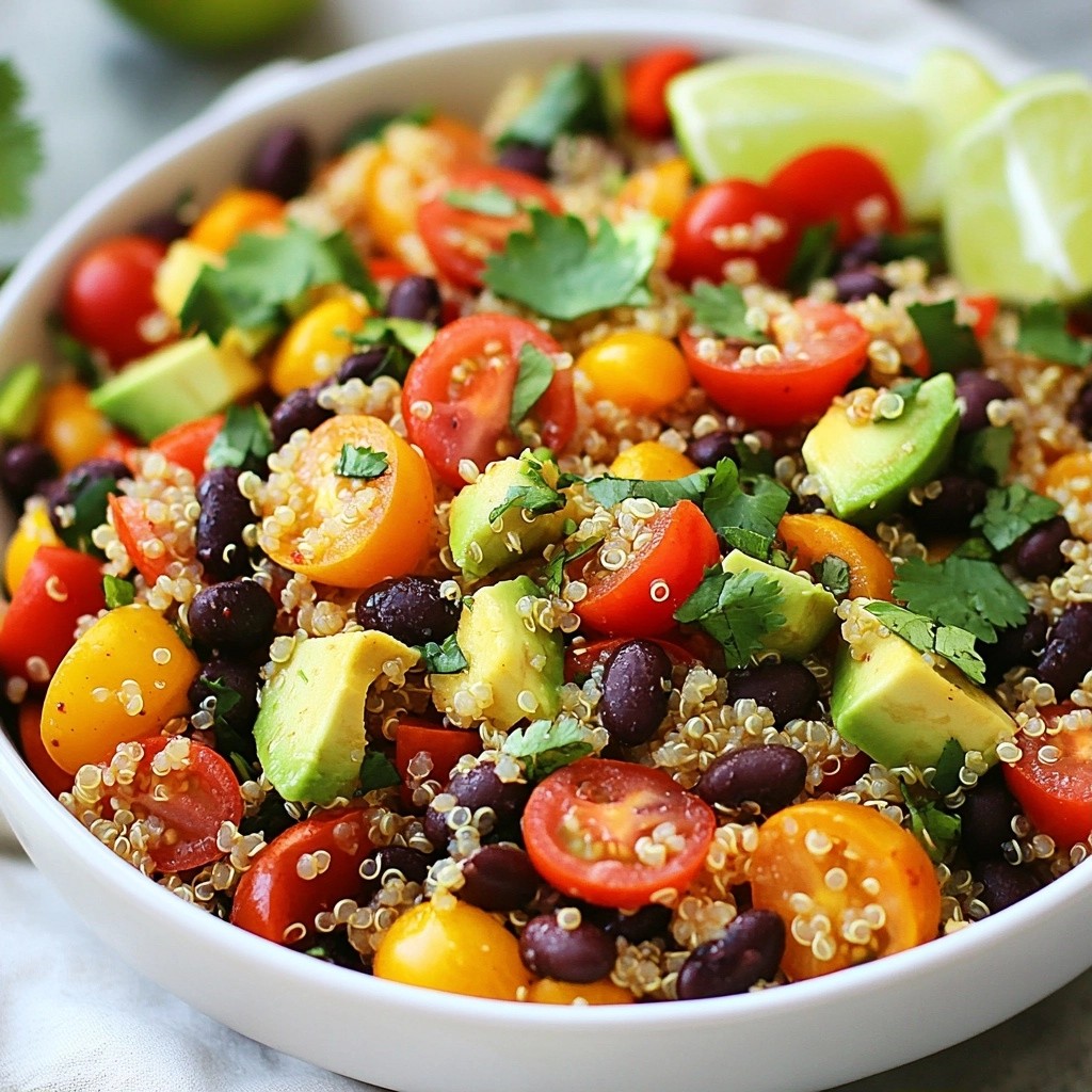Nutritious Healthy Dinners Quinoa and Black Bean Salad