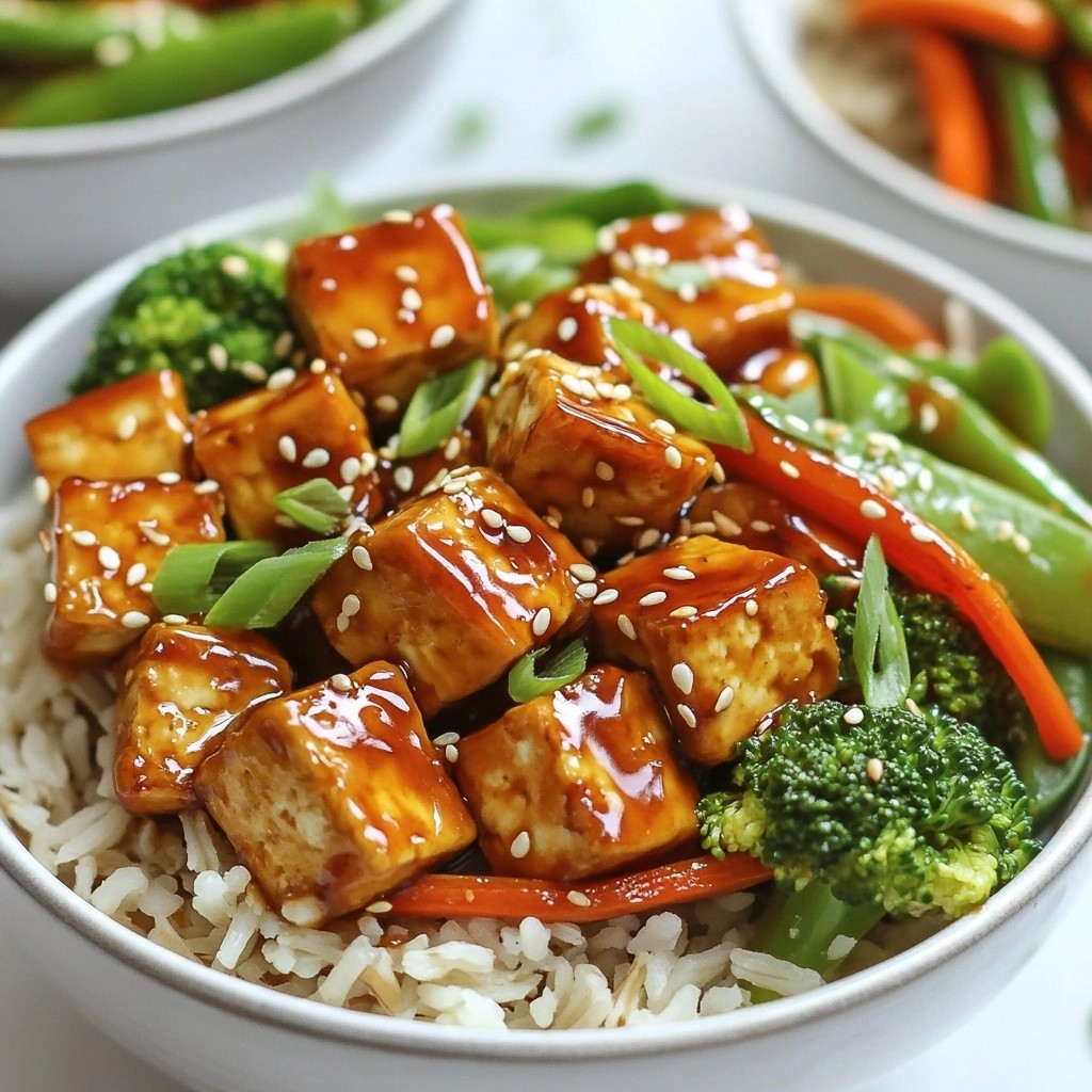 Savory Family Meals Teriyaki Glazed Tofu Bowls