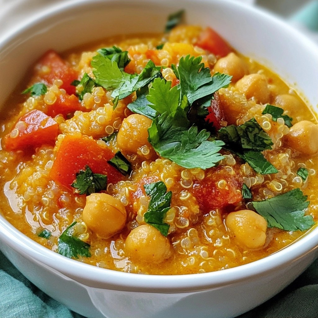 Hearty One-Pot Quinoa and Chickpea Curry Delight