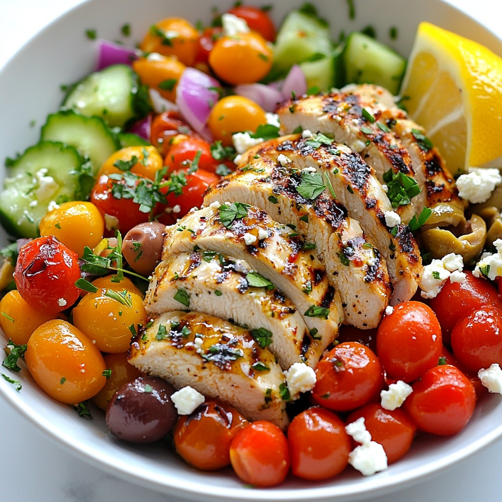 Low-Carb Mediterranean Chicken Bowls Tasty and Simple