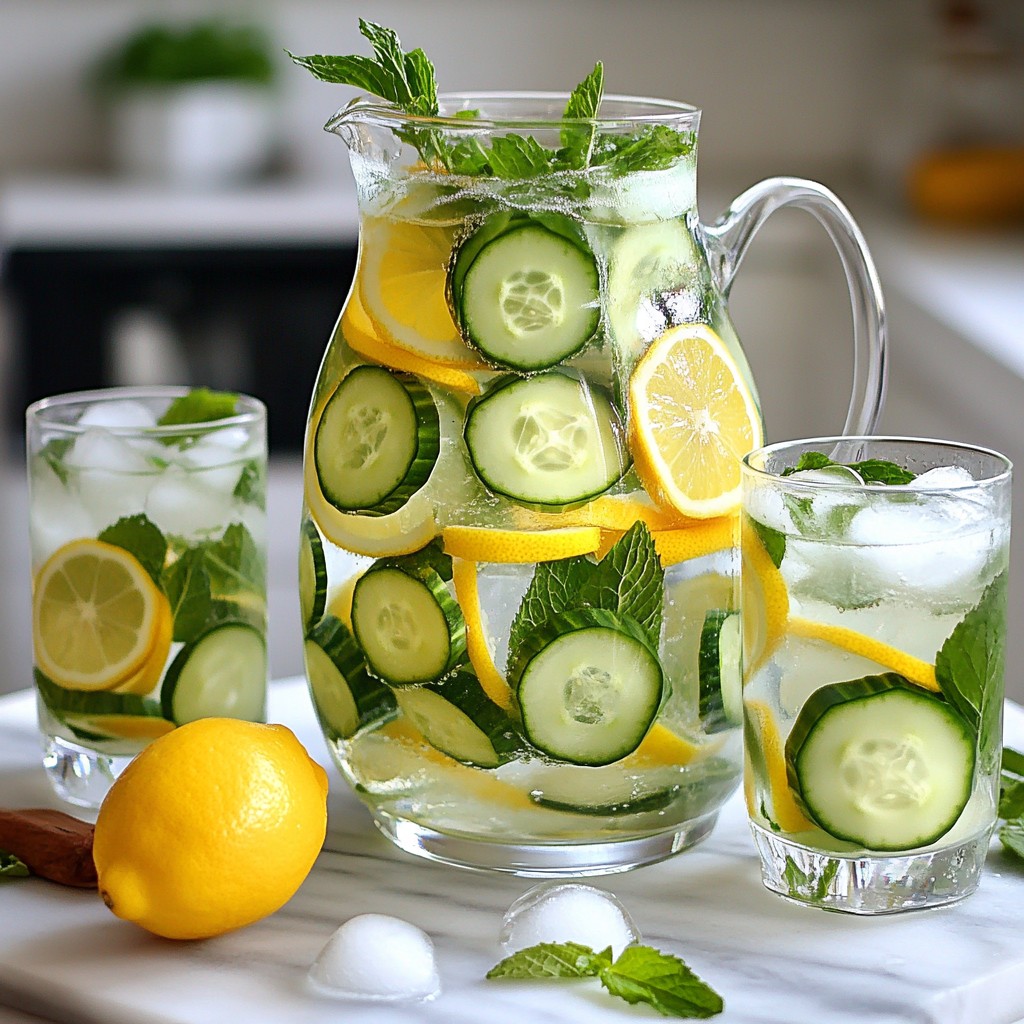 Cucumber Mint Spa Water Refreshing Hydration Recipe