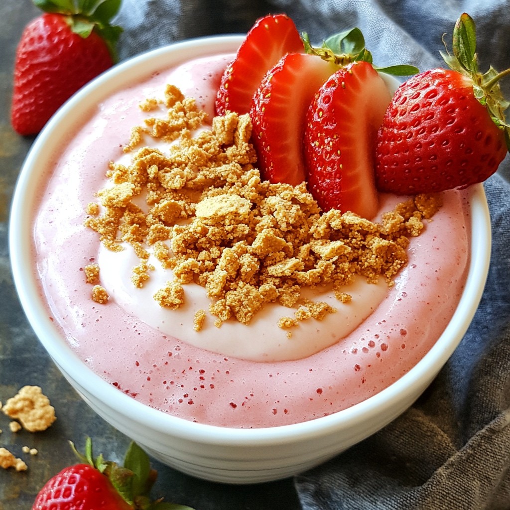 Strawberry Cheesecake Smoothie Creamy and Refreshing Treat