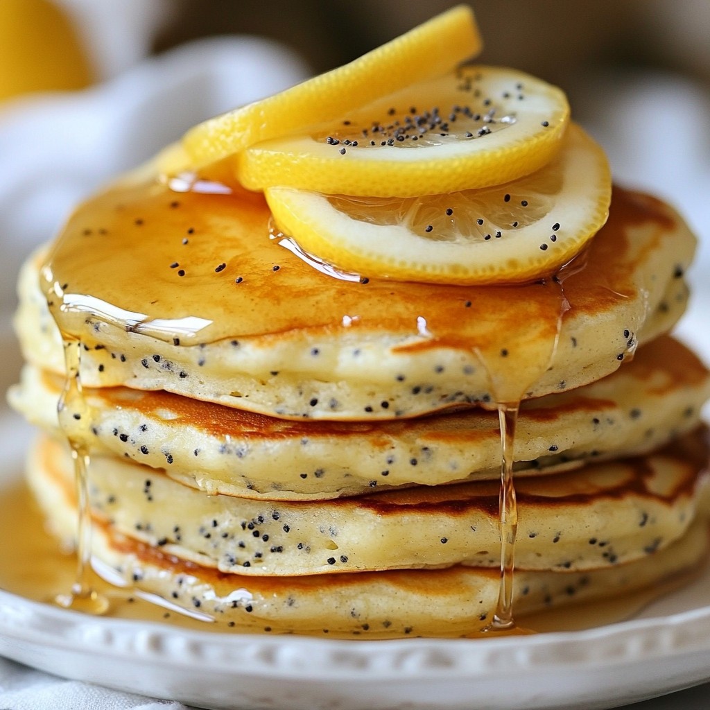 Lemon Poppy Seed Pancakes Easy and Flavorful Treat