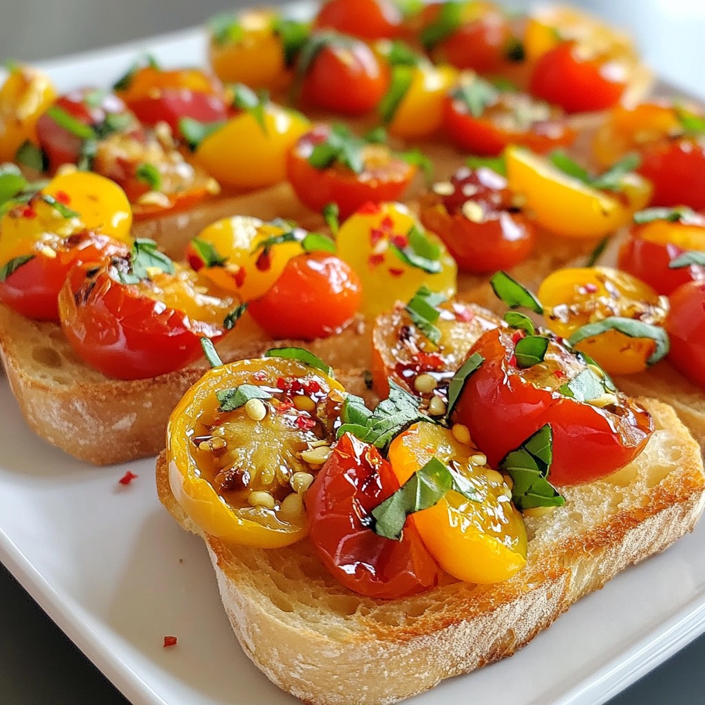 Roasted Garlic Tomato Bruschetta Flavor Boost Recipe