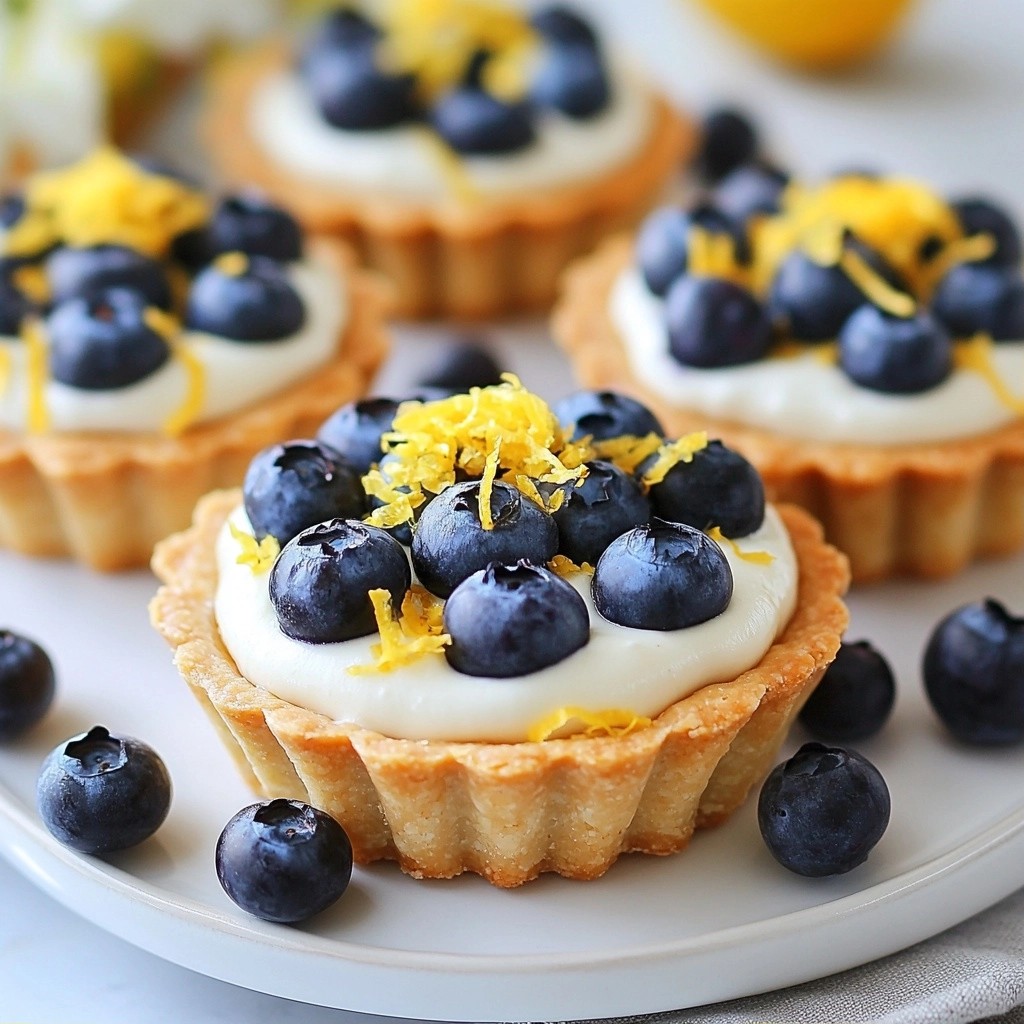 Sugar-Free Keto Lemon Blueberry Tarts Delightful Treat