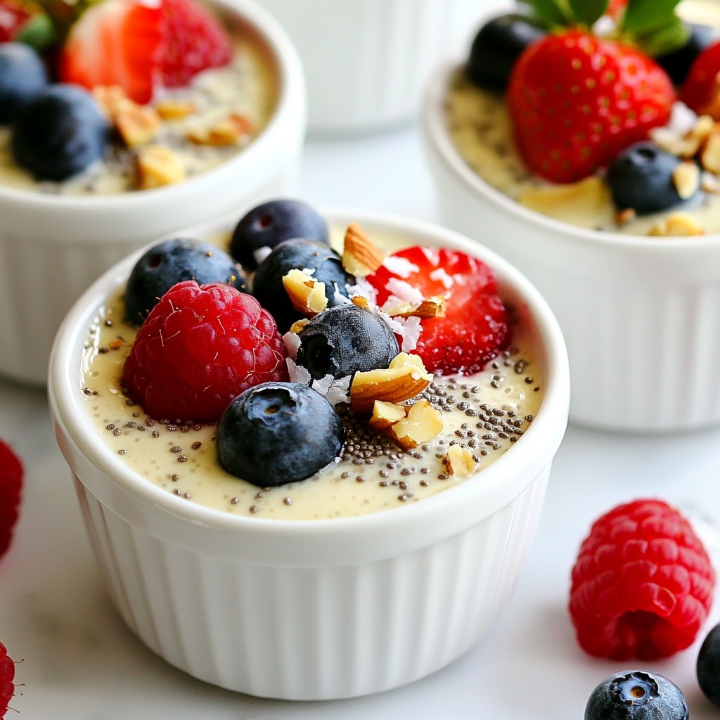 Sugar-Free Keto Vanilla Chia Pudding Delightful Treat