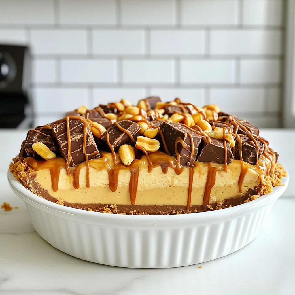 Snickers Icebox Pie Decadent No-Bake Dessert Recipe