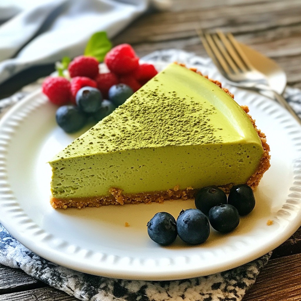 Matcha Green Tea Cheesecake Delightful Creamy Recipe