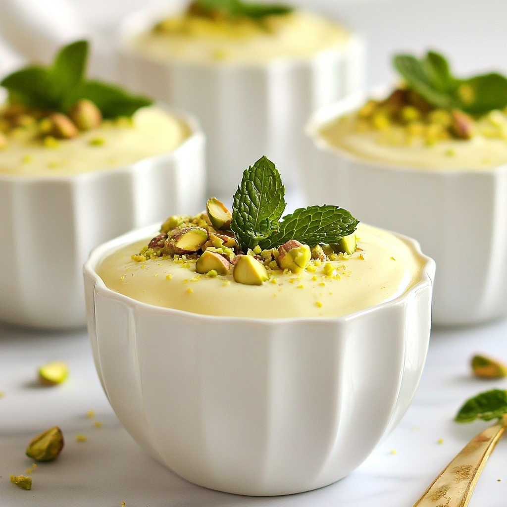 Creamy Low-Carb Pistachio Pudding Delightful Treat