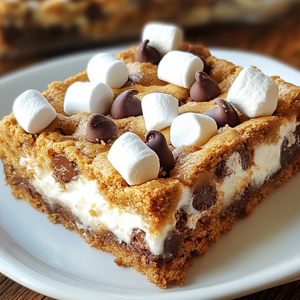 S'mores Cookie Bars Irresistible and Easy Recipe