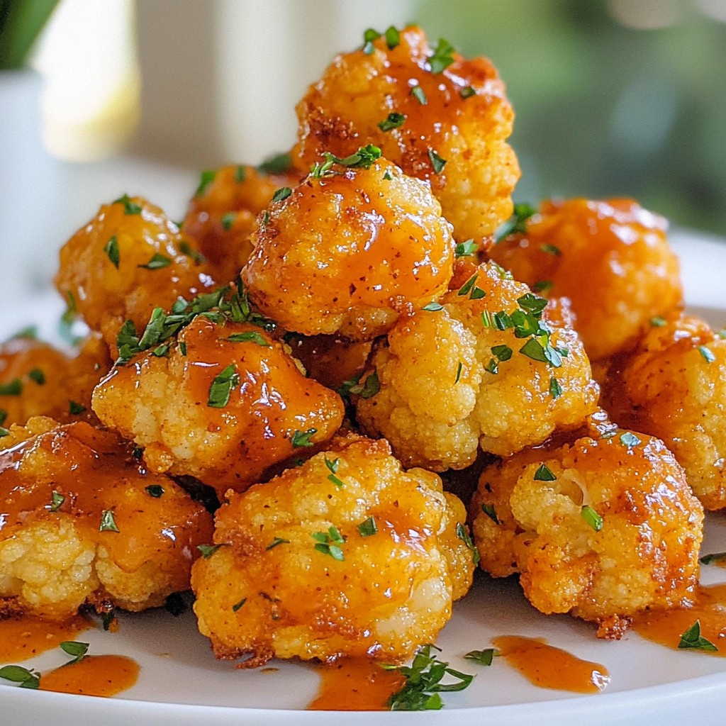 Buffalo Cauliflower Bites Crispy and Flavorful Snack