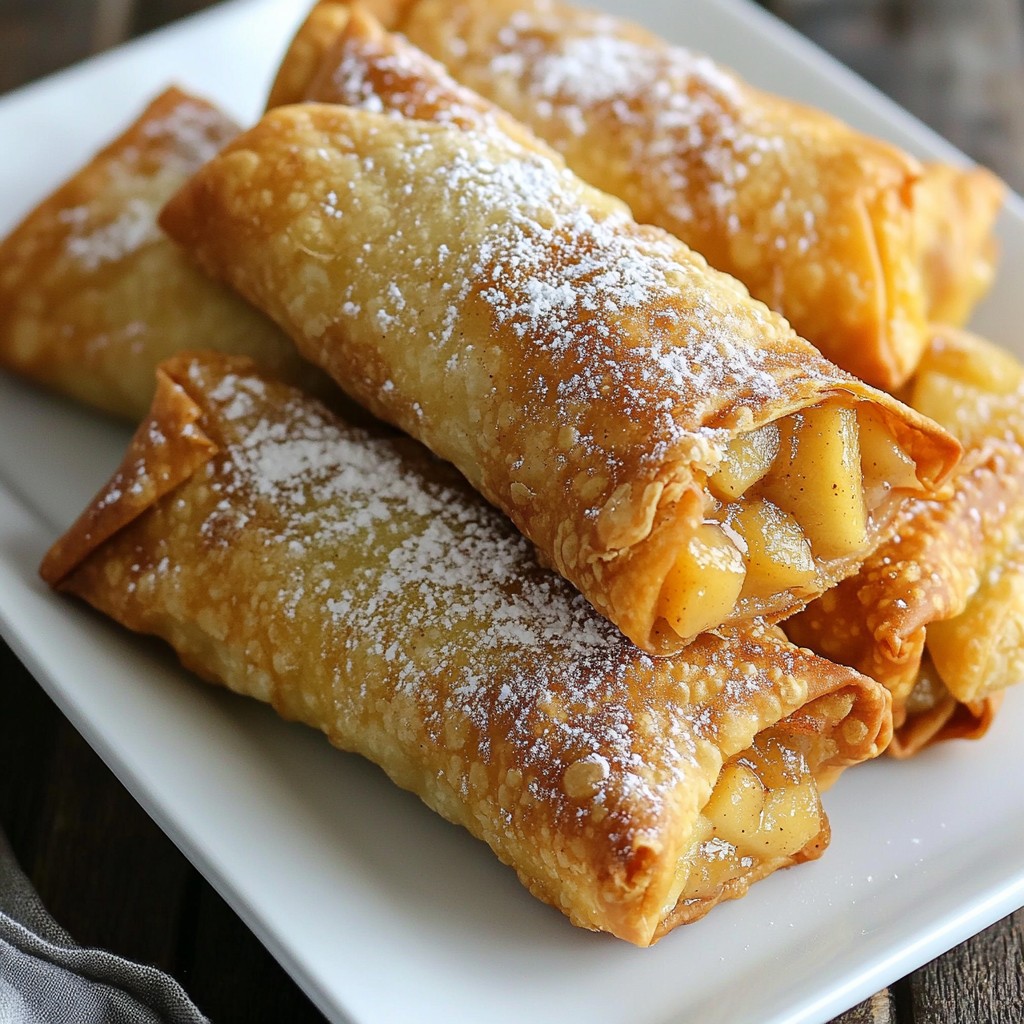 Air Fryer Apple Pie Egg Rolls Tasty and Easy Recipe