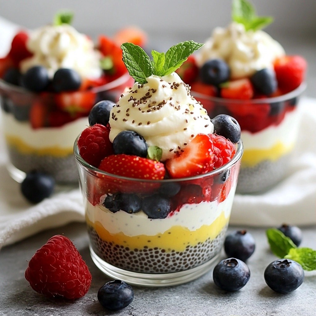 Fluffy Keto Chia Seed Pudding with Berries Delight