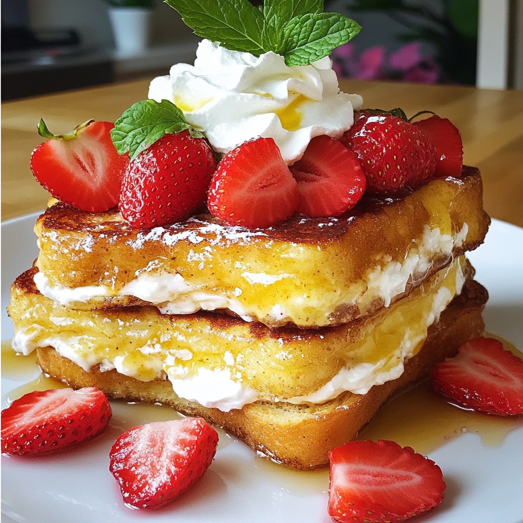 Strawberry Cheesecake French Toast Delight Recipe