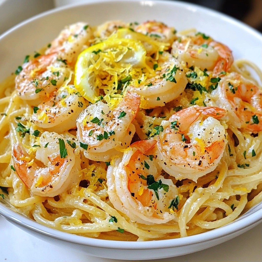Quick Dinners Creamy Garlic Shrimp Pasta Delight