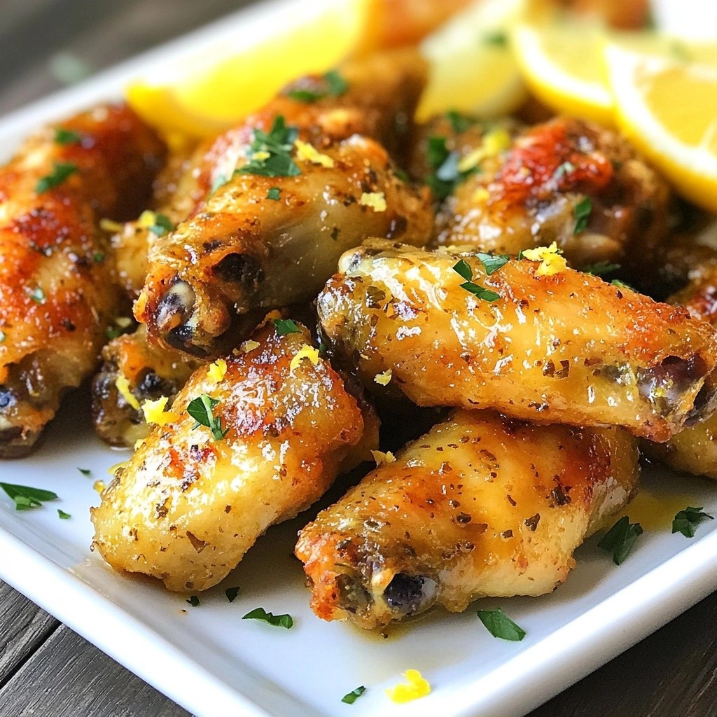 Crispy Keto Lemon Herb Chicken Wings Recipe Delight