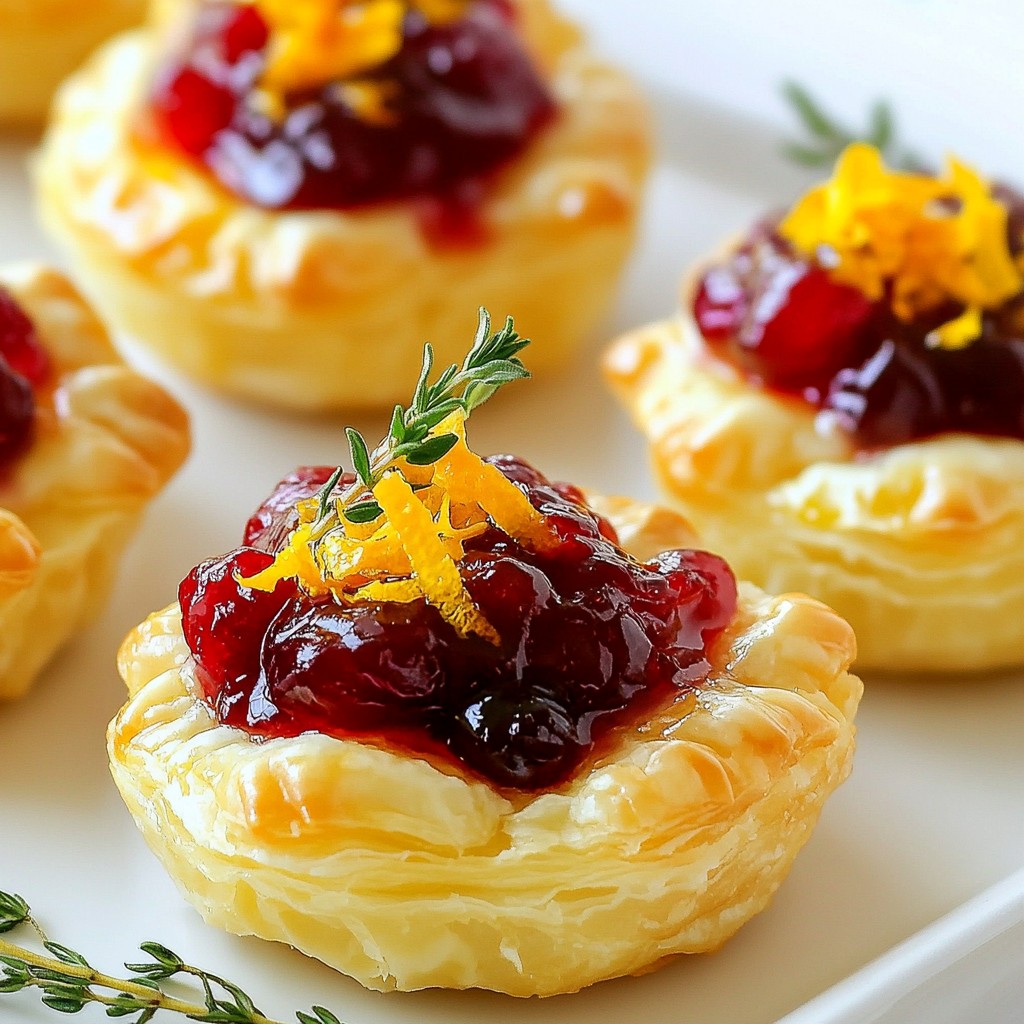 Orange Cranberry Brie Bites Irresistibly Tasty Treat