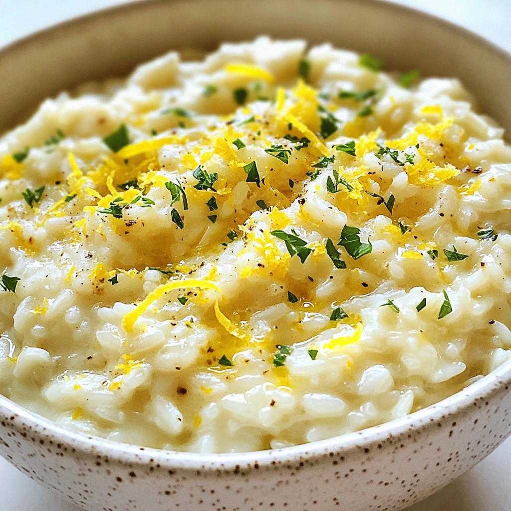 Creamy Lemon Parmesan Risotto Easy and Delicious Recipe