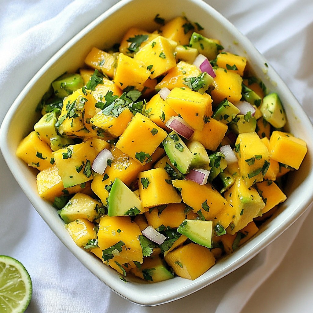 Mango Avocado Salsa Fresh and Flavorful Delight