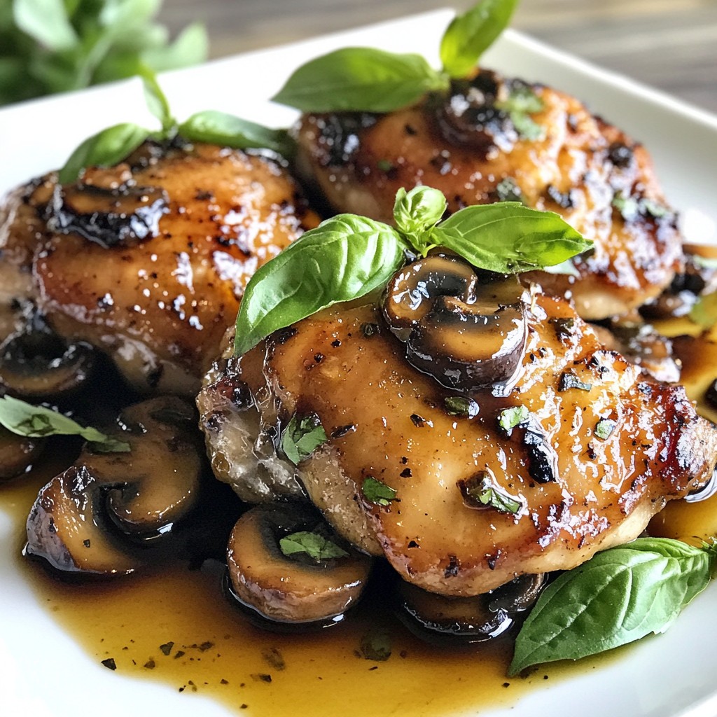 Savory Keto Balsamic Chicken with Mushrooms Recipe