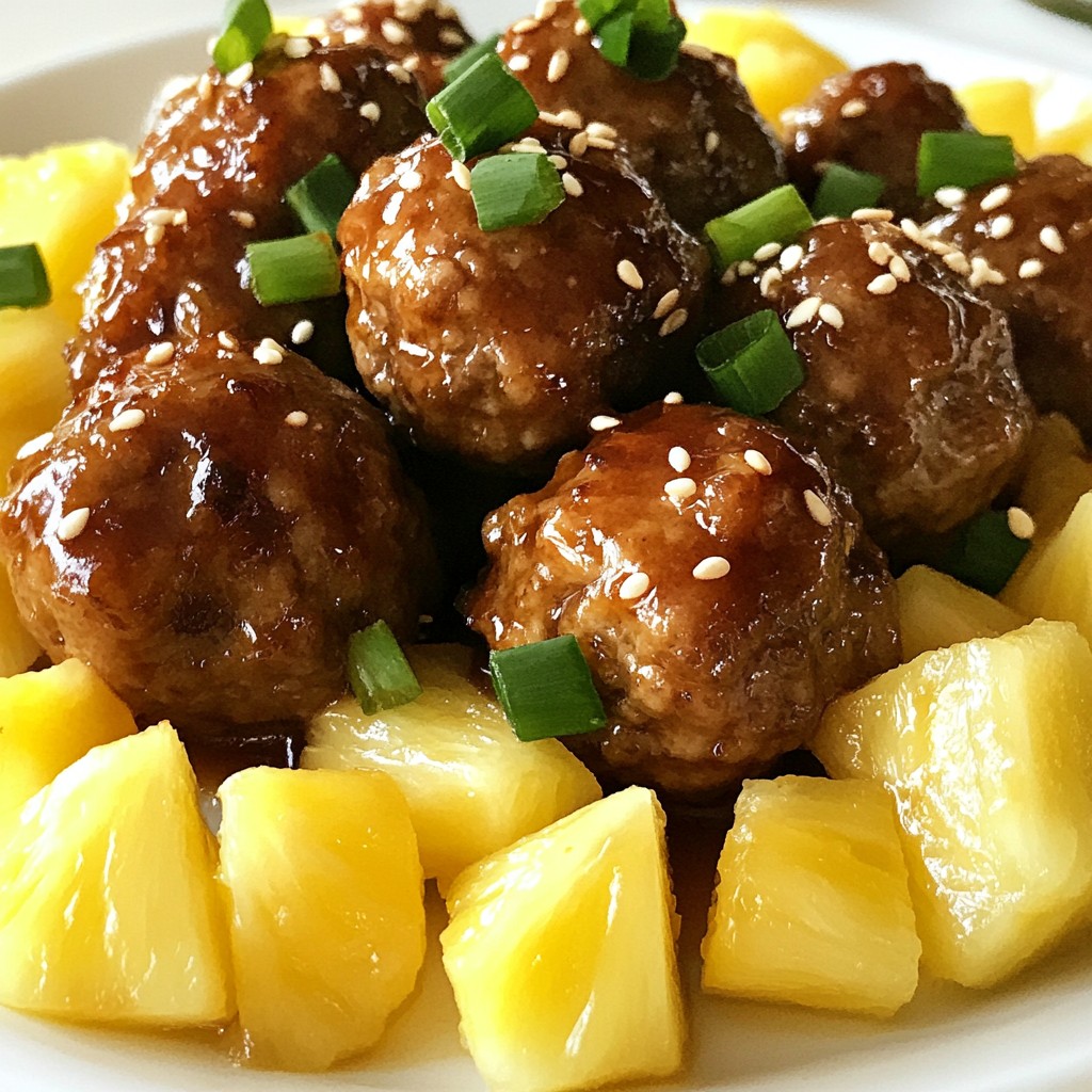 Pineapple Teriyaki Meatballs Flavorful and Easy Meal