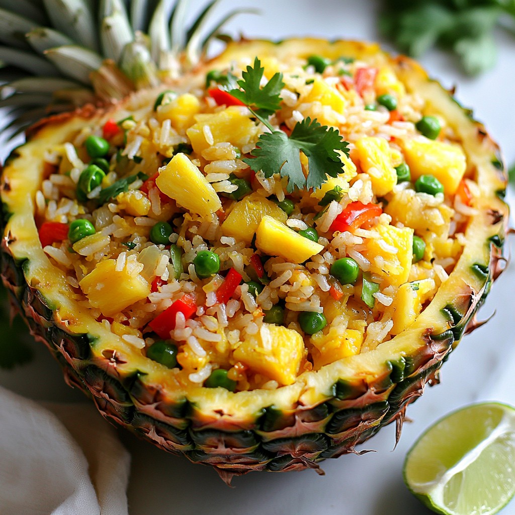 Tropical Pineapple Fried Rice Flavorful Rice Dish