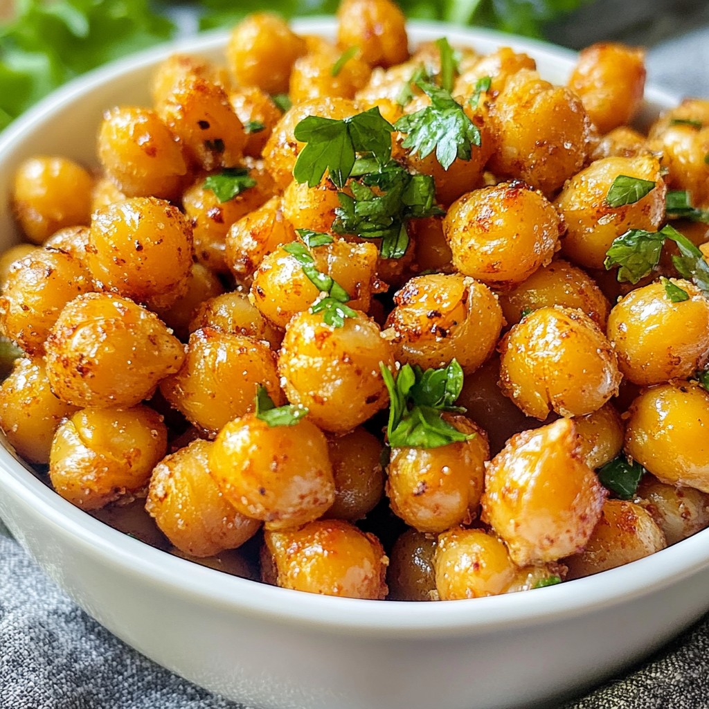 Spicy Roasted Chickpeas Snack for Crunchy Delight
