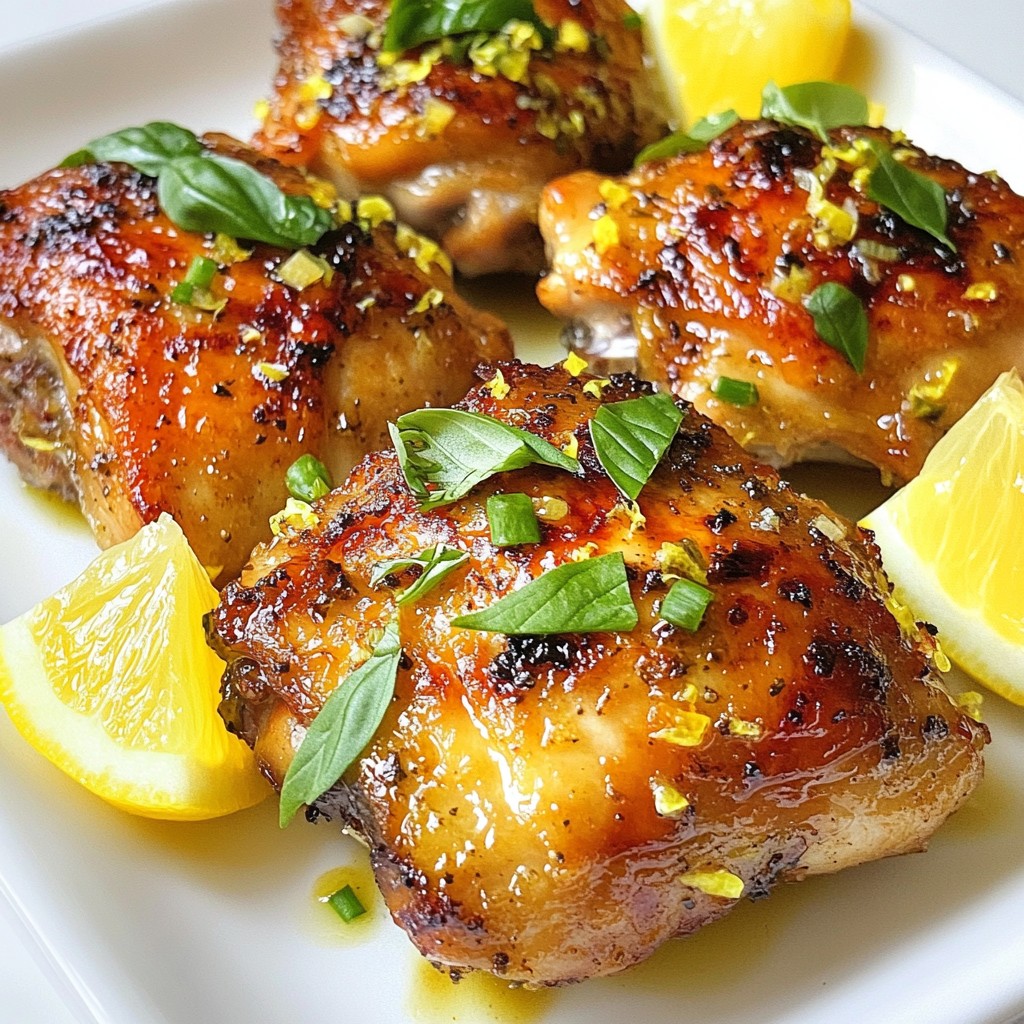 Savory Keto Lemon Basil Chicken Thighs Juicy Delight