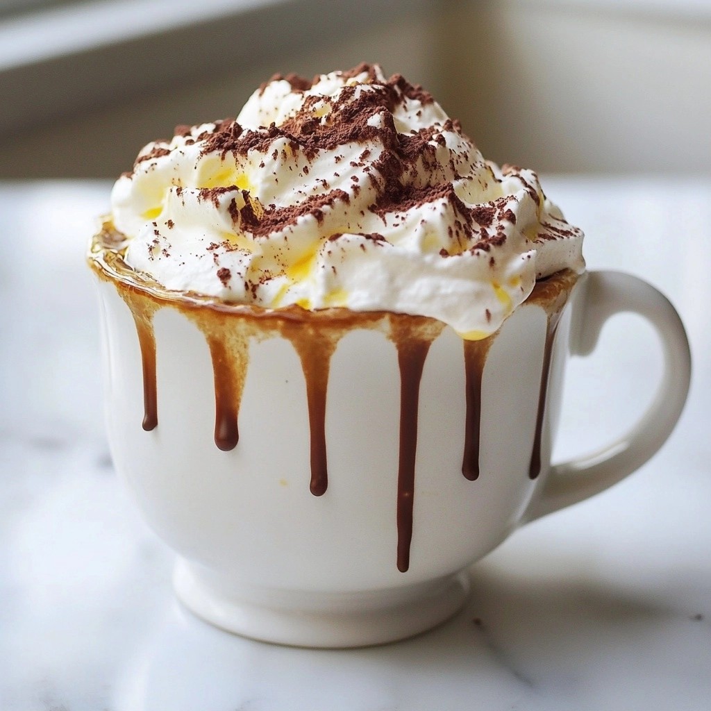 Vanilla Bean Hot Chocolate with Coconut Whipped Cream Delight