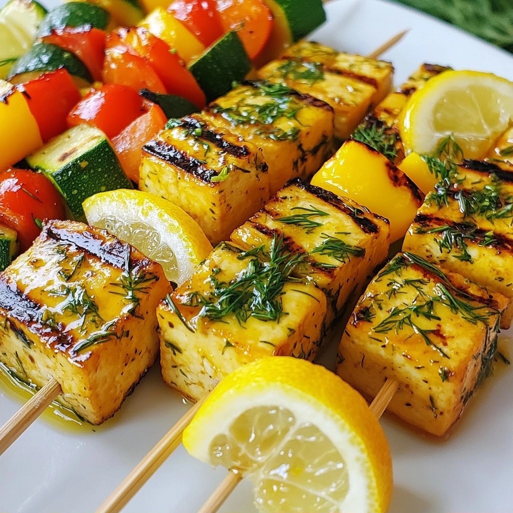Light Healthy Dinners Grilled Lemon Dill Tofu Recipe