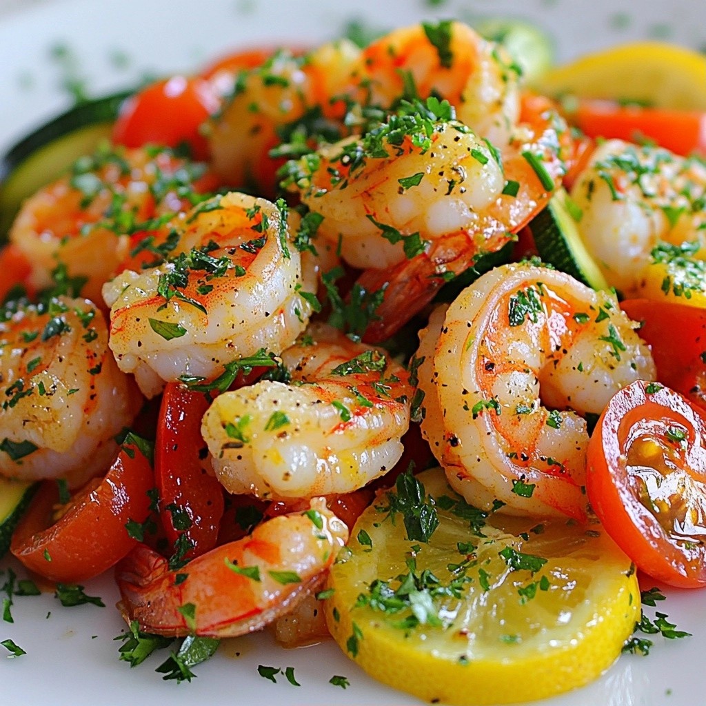 Zesty Healthy Dinners Lemon Herb Shrimp and Veggies