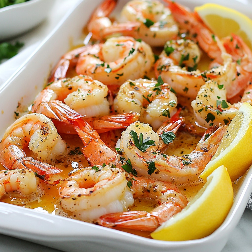 Garlic Butter Roasted Shrimp Juicy and Flavorful Dish