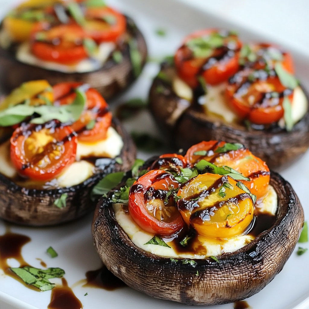 Caprese Stuffed Portobellos Flavorful and Simple Dish