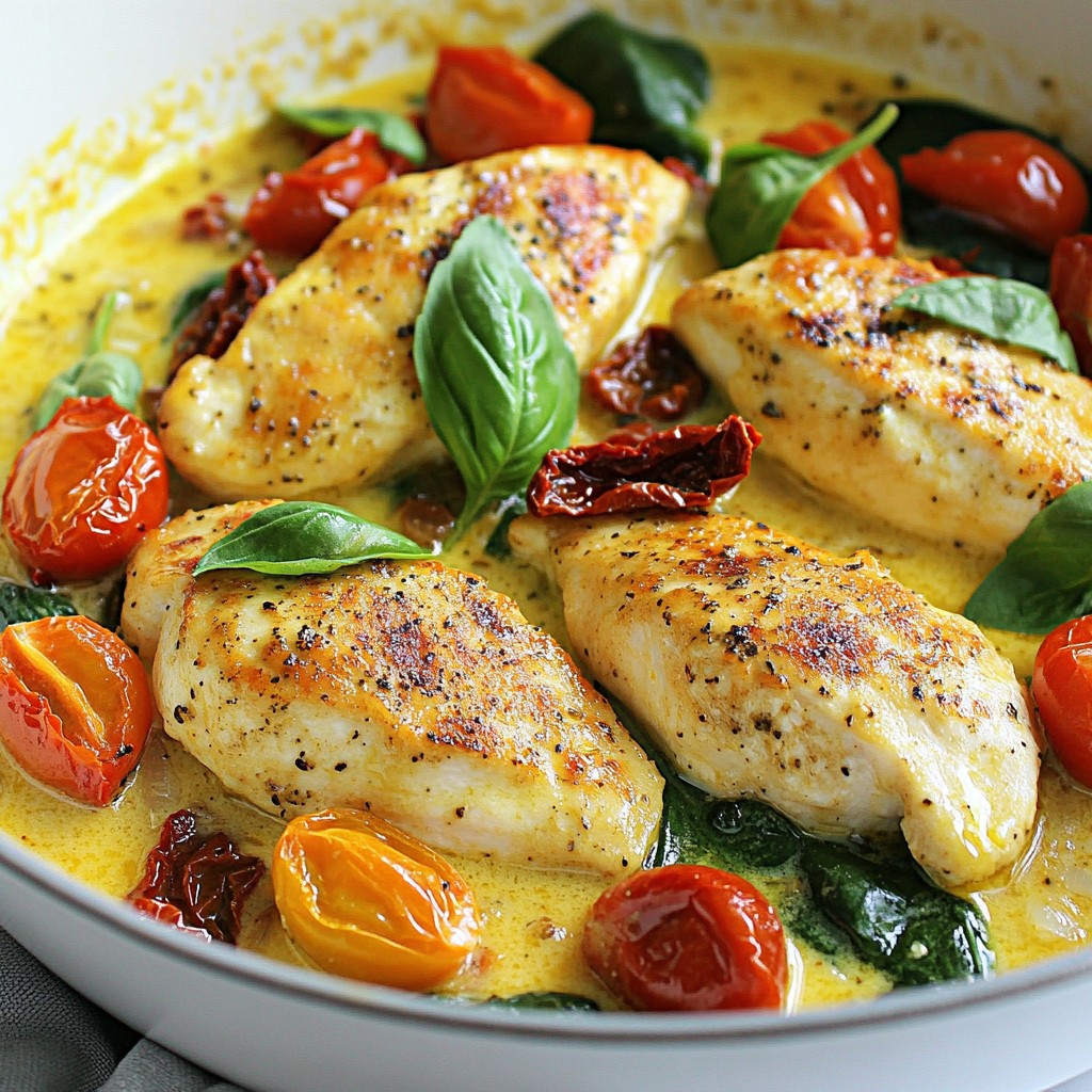 Savory Keto Tuscan Chicken Skillet Easy Weeknight Meal