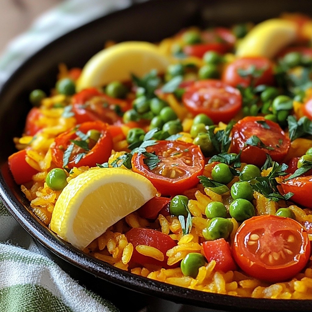Savory One-Pot Recipes Vegetable Paella Delight