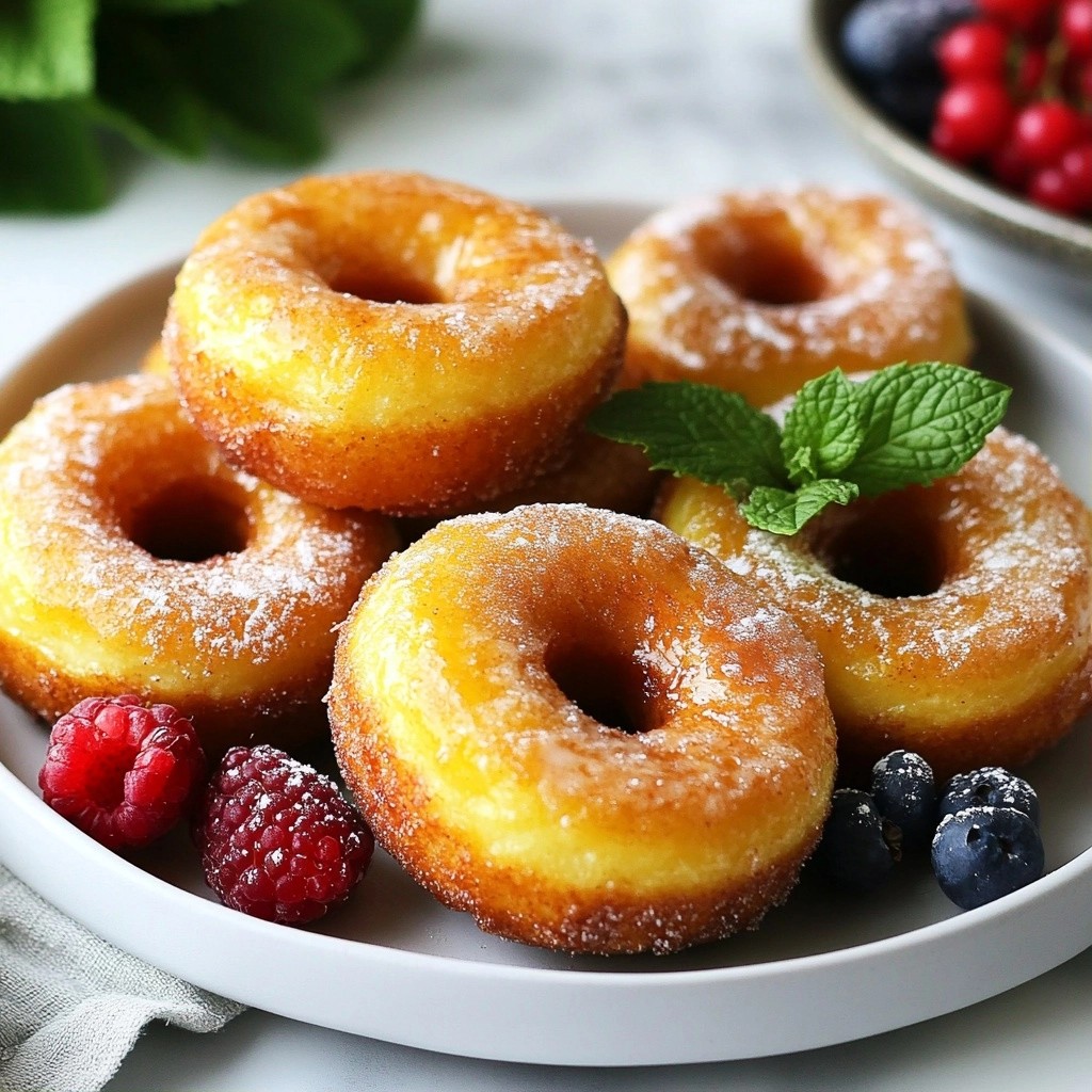 Fluffy Keto Cinnamon Baked Donuts