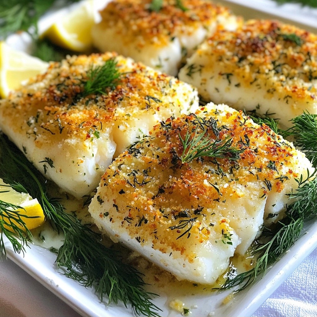 Savory Keto Herb-Crusted Cod Fillets Simple Recipe