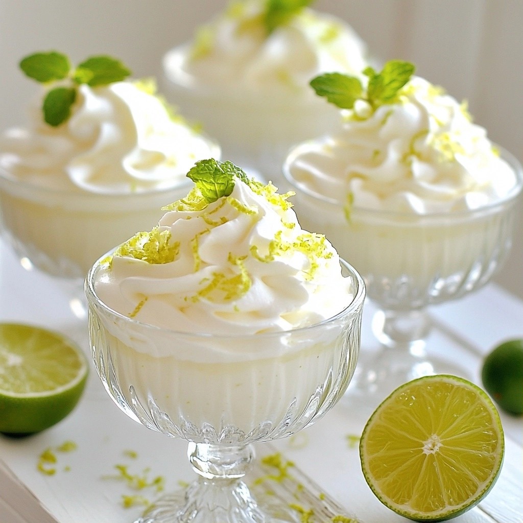 Creamy Sugar-Free Coconut Lime Mousse Delight