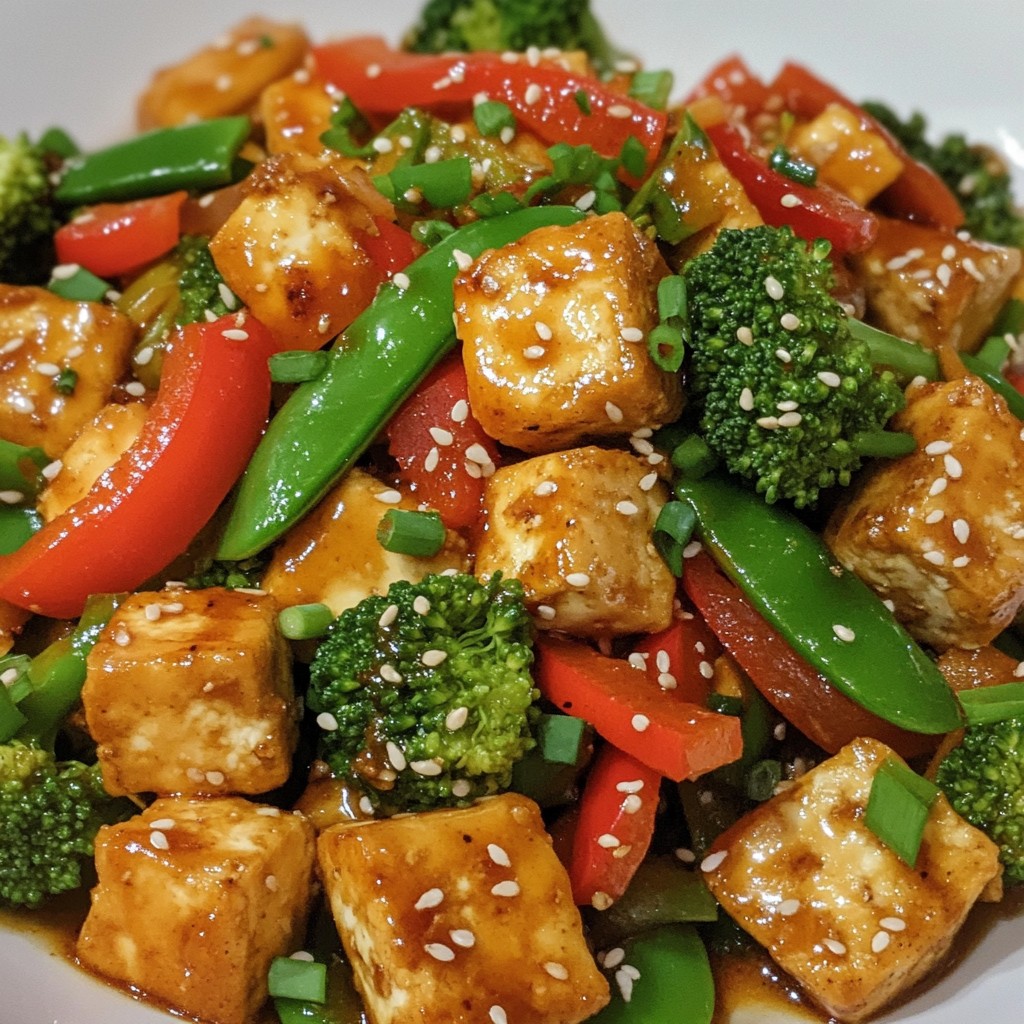 Chili Garlic Tofu Stir Fry Flavorful and Healthy Dish