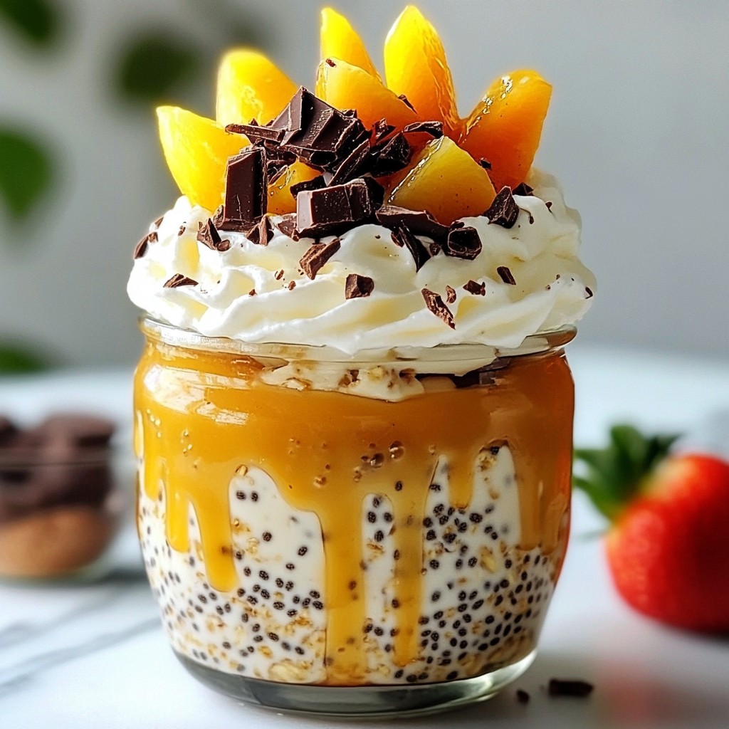 Caramel Macchiato Overnight Oats Delightful Recipe