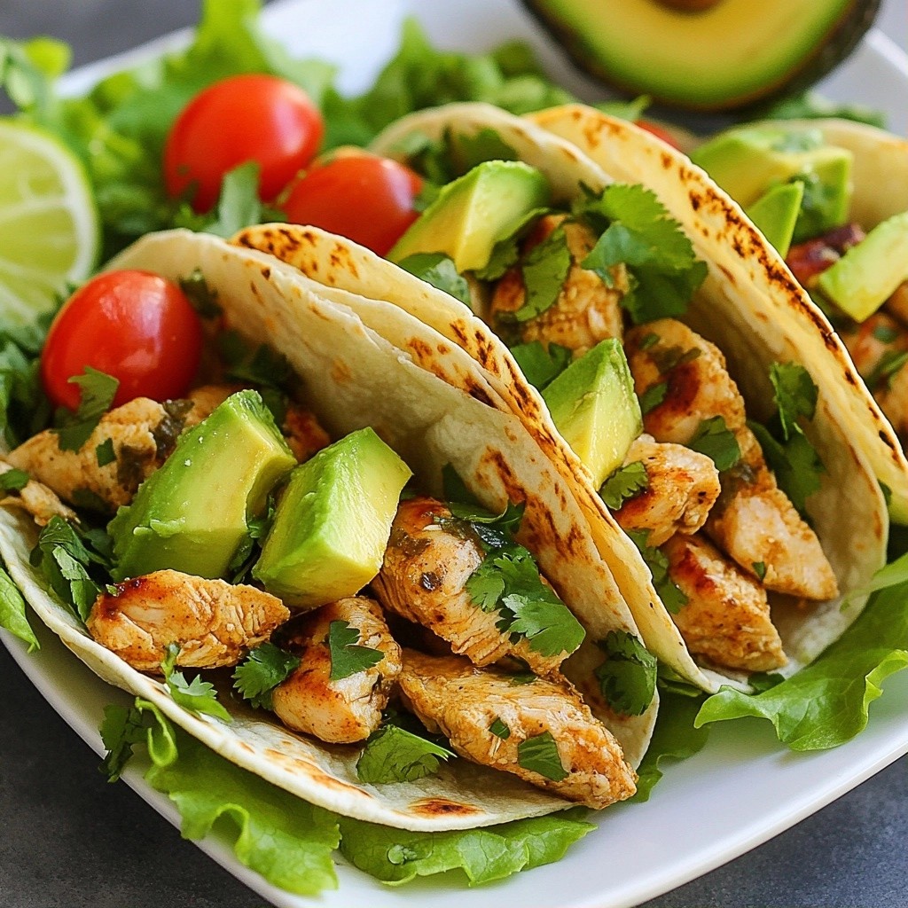 Tangy Keto Cilantro Lime Chicken Tacos Delight