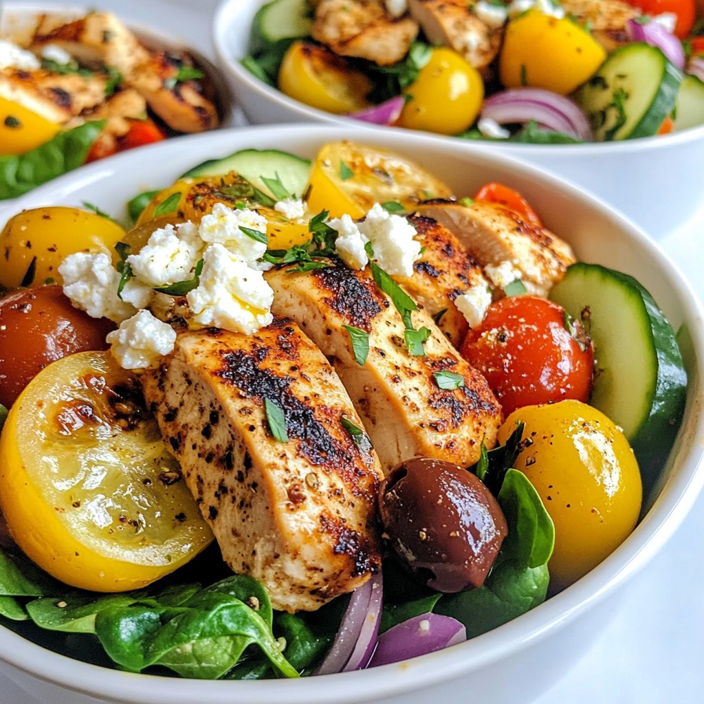 Low-Carb Mediterranean Chicken Bowls Fresh Delight