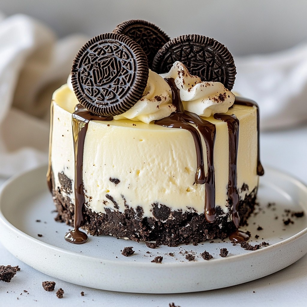 No Bake Oreo Cheesecake Simple Dessert Recipe