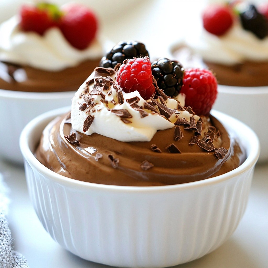 Avocado Chocolate Mousse Creamy and Rich Delight